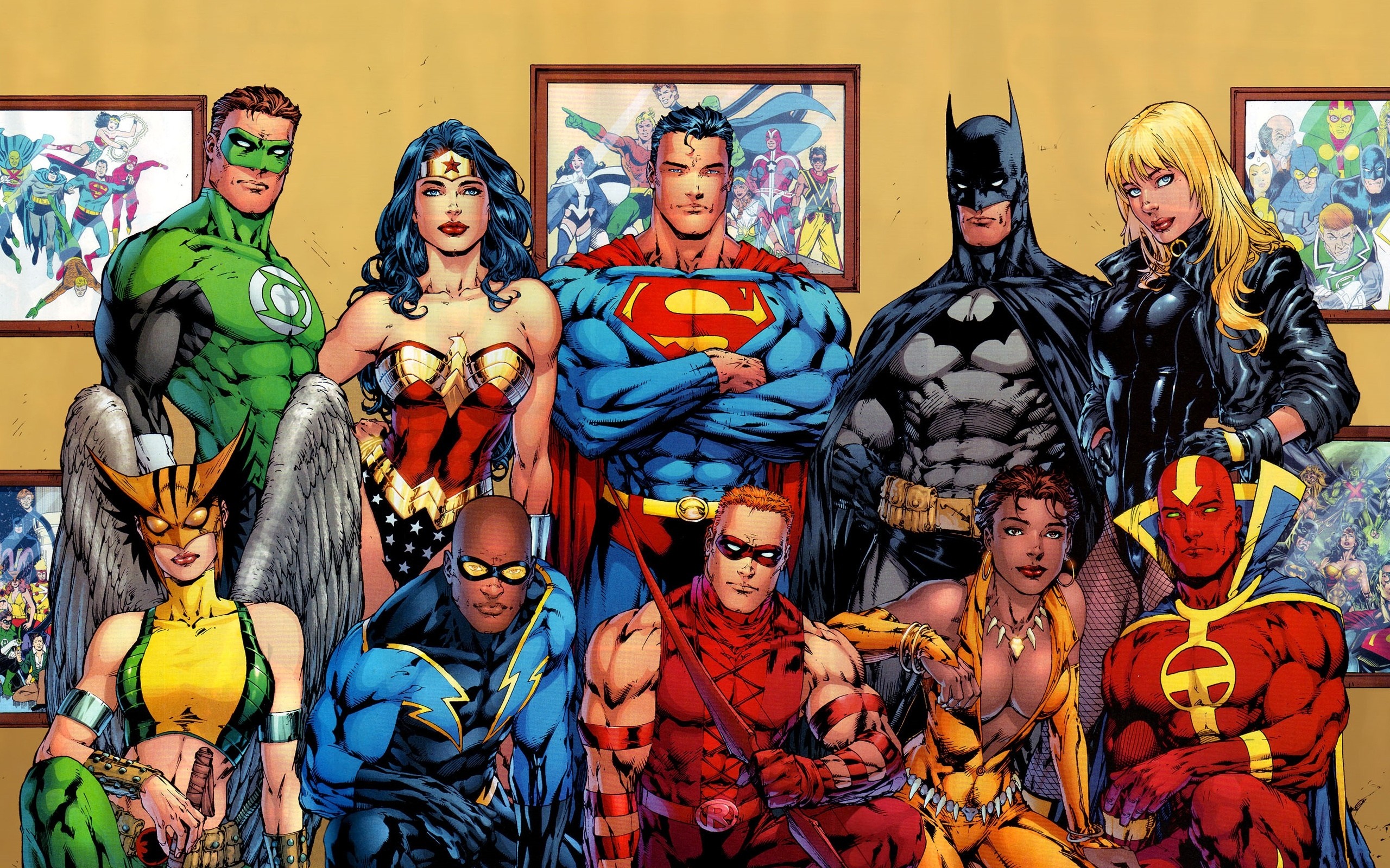 DC Comics Green Lantern, Superman, Black Canary, Red Tornado