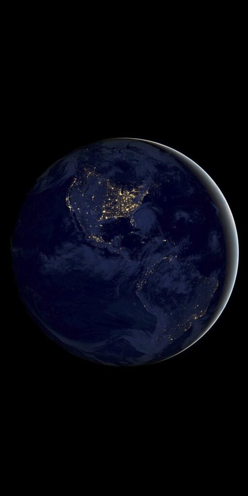 Bd earth space dark night art illustration Xiaomi Redmi