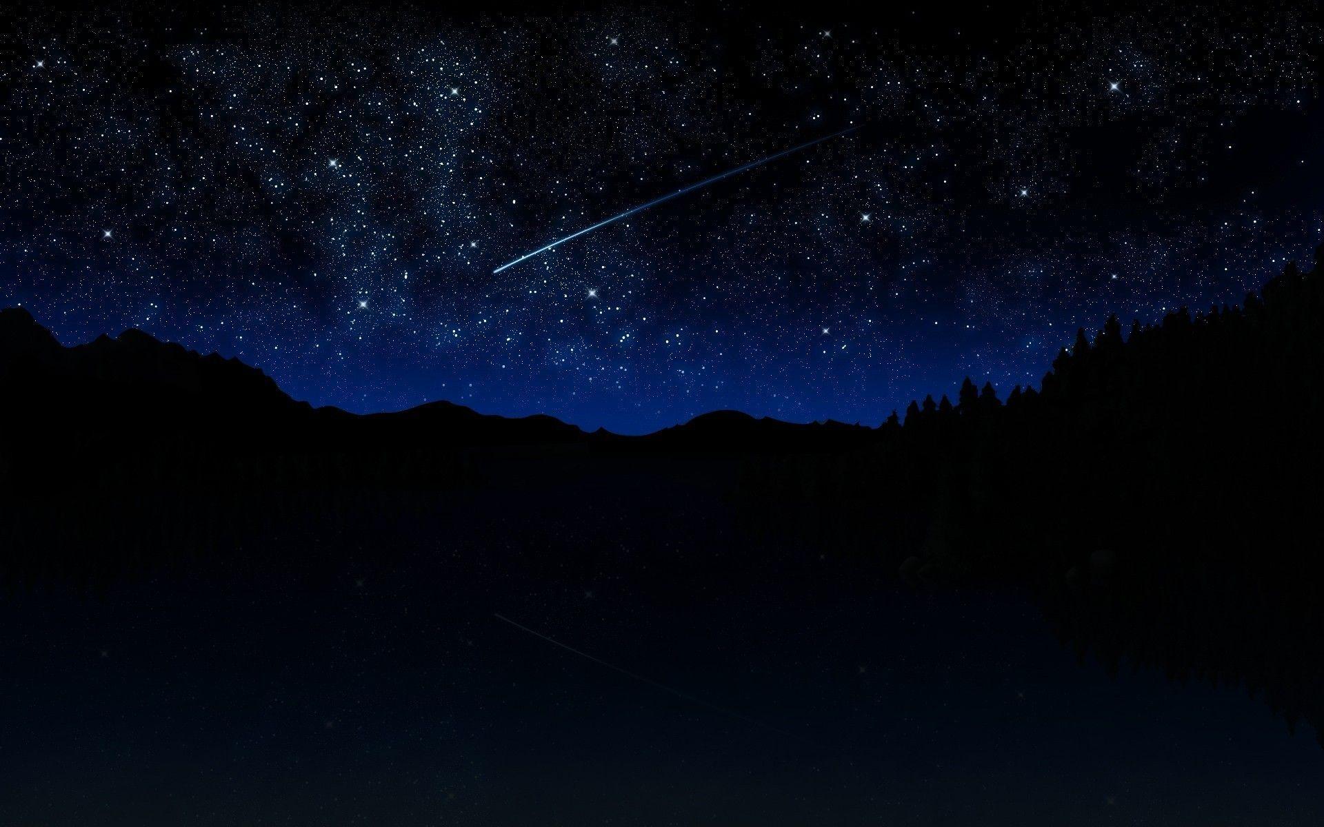 Meteorite night stars wallpapers