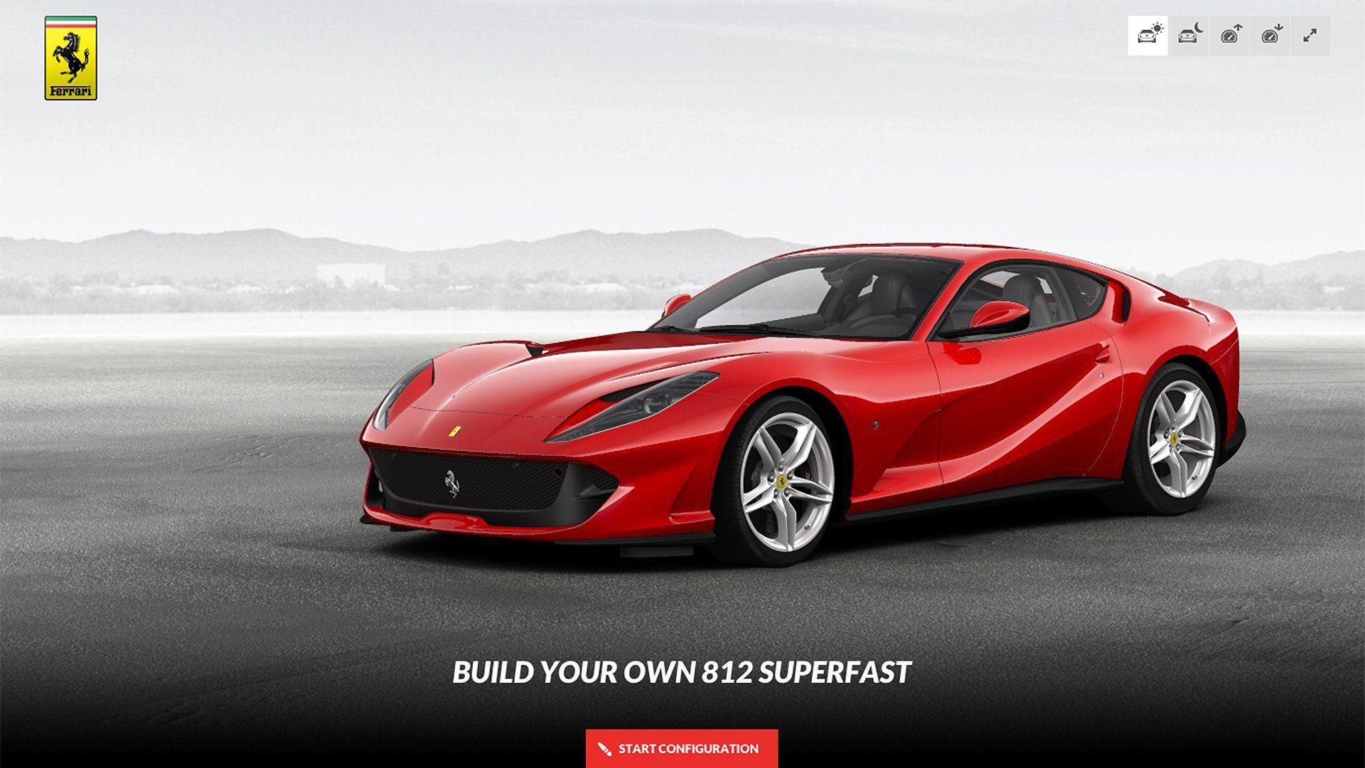 Ferrari Superfast Car Configurator Is Up and Running