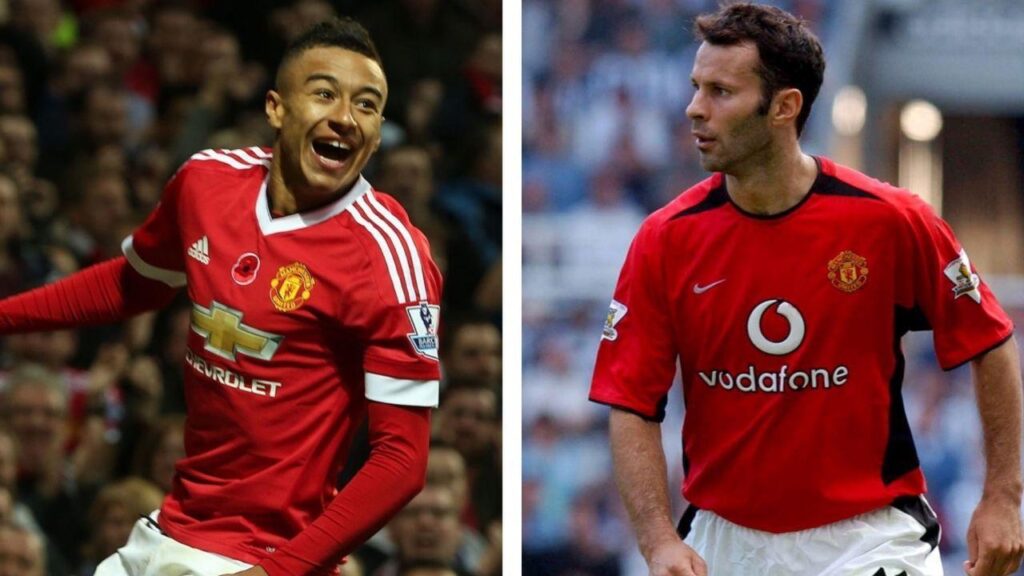 Red on Red Jesse Lingard on Ryan Giggs