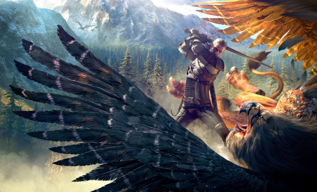 Wallpapers The Witcher , Wild Hunt, Geralt, Griffin, K, Games,