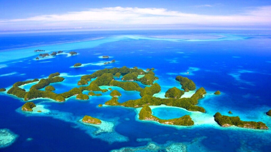 Palau Tag wallpapers Rock Islands Palau Beautiful Blue Lagoons