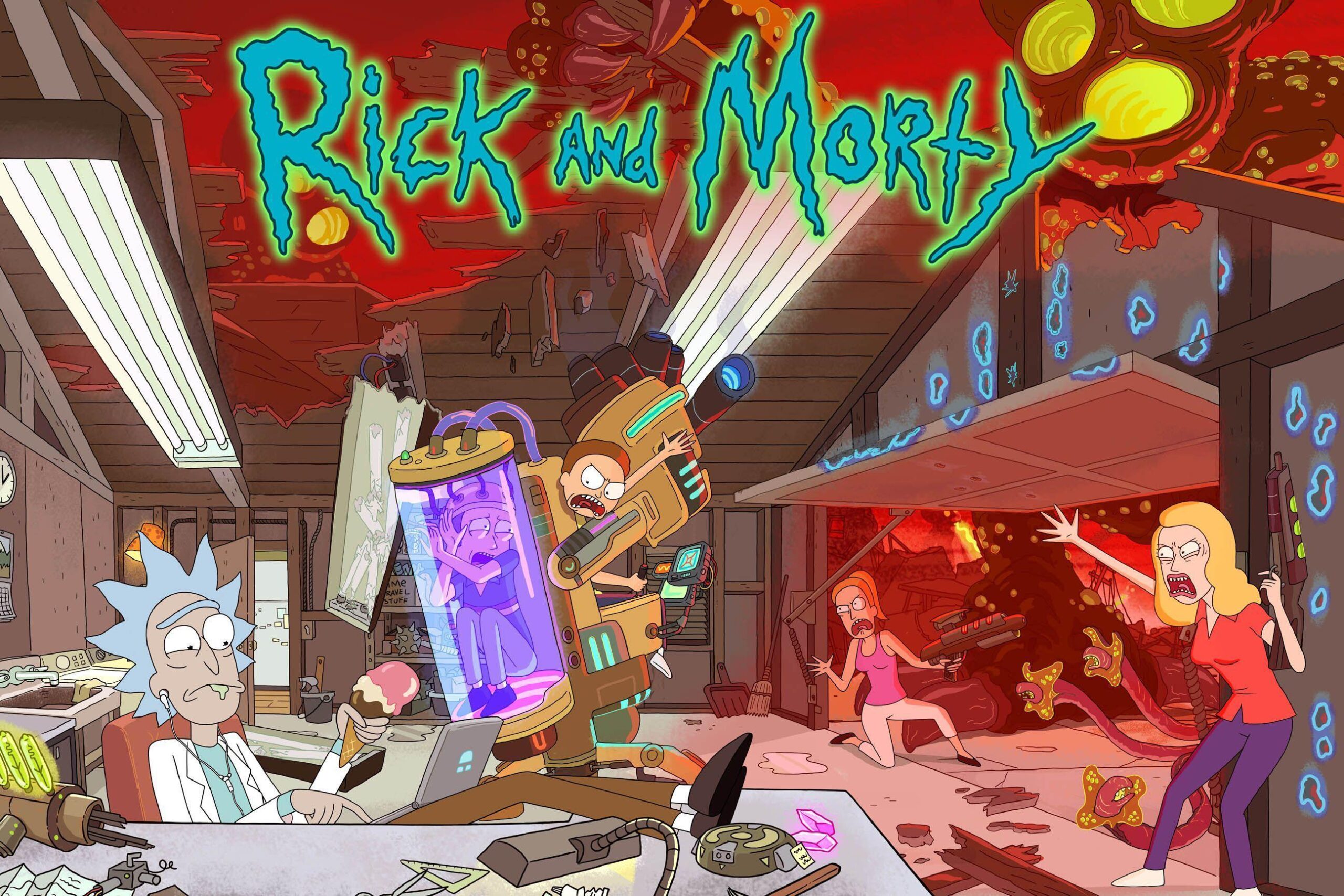 Rick And Morty TV Cartoon wallpapers 2K in Cartoons