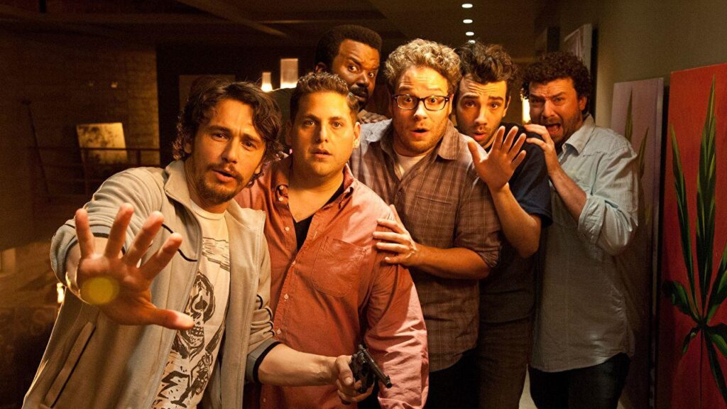 Wallpapers James Franco Man This is The end, Jonah Hill, Seth Rogen,