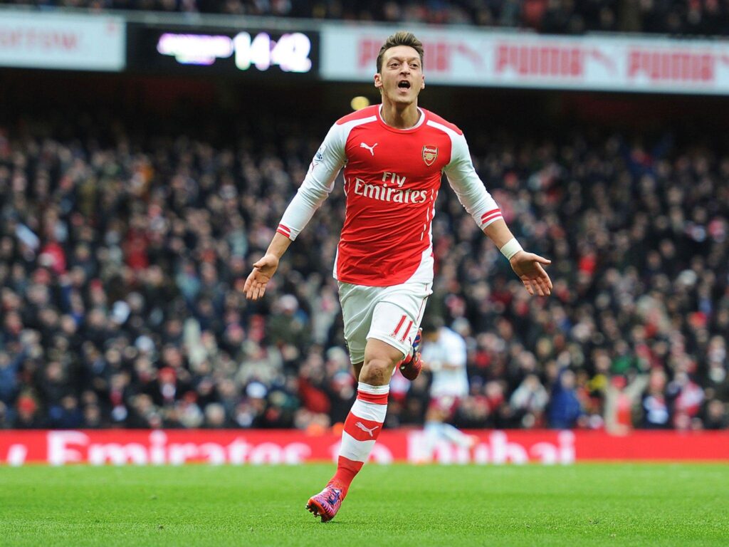 Arsenal vs Aston Villa report Inspirational Mesut Ozil takes