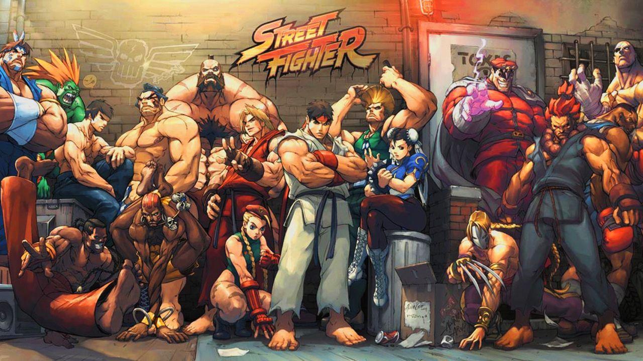 The old school game street fighter desk 4K wallpapers