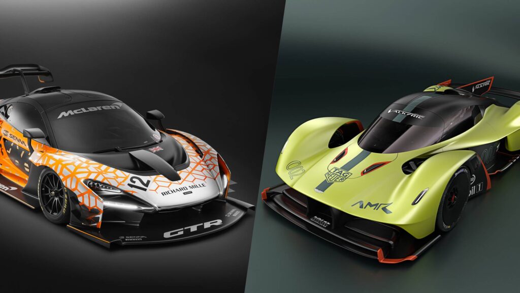 McLaren Senna GTR vs Aston Martin Valkyrie AMR Pro