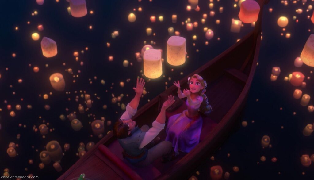 Tangled Floating Lanterns Desk 4K Wallpapers