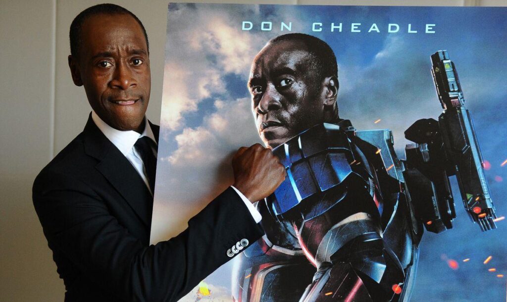 Don Cheadle suits up as Iron Patriot for Iron Man