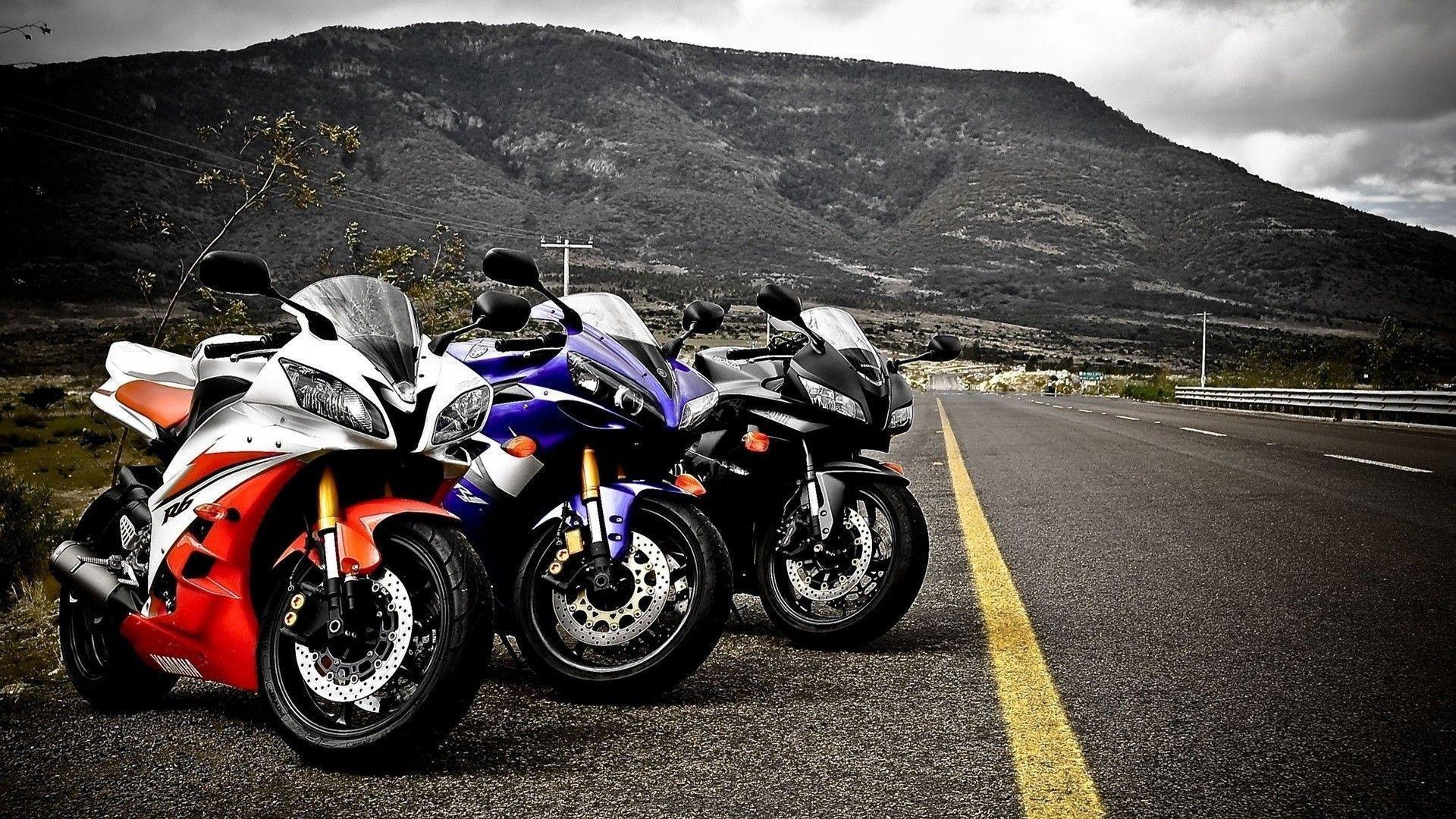 Yamaha r honda cbr rr motorbikes mountain road wide hd