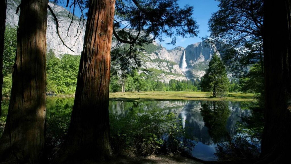 Falls California National Park Yosemite National Park wallpapers