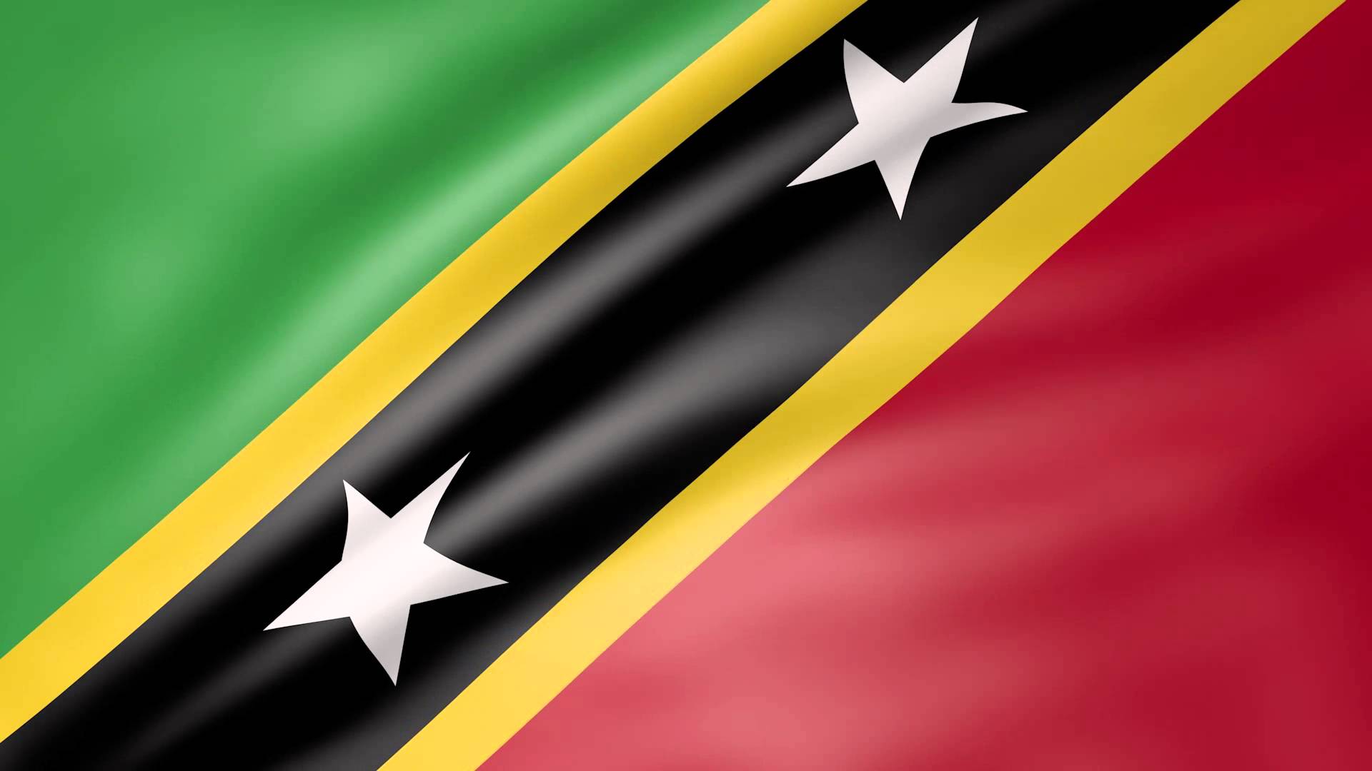 Saint Kitts and Nevis Animated Flag