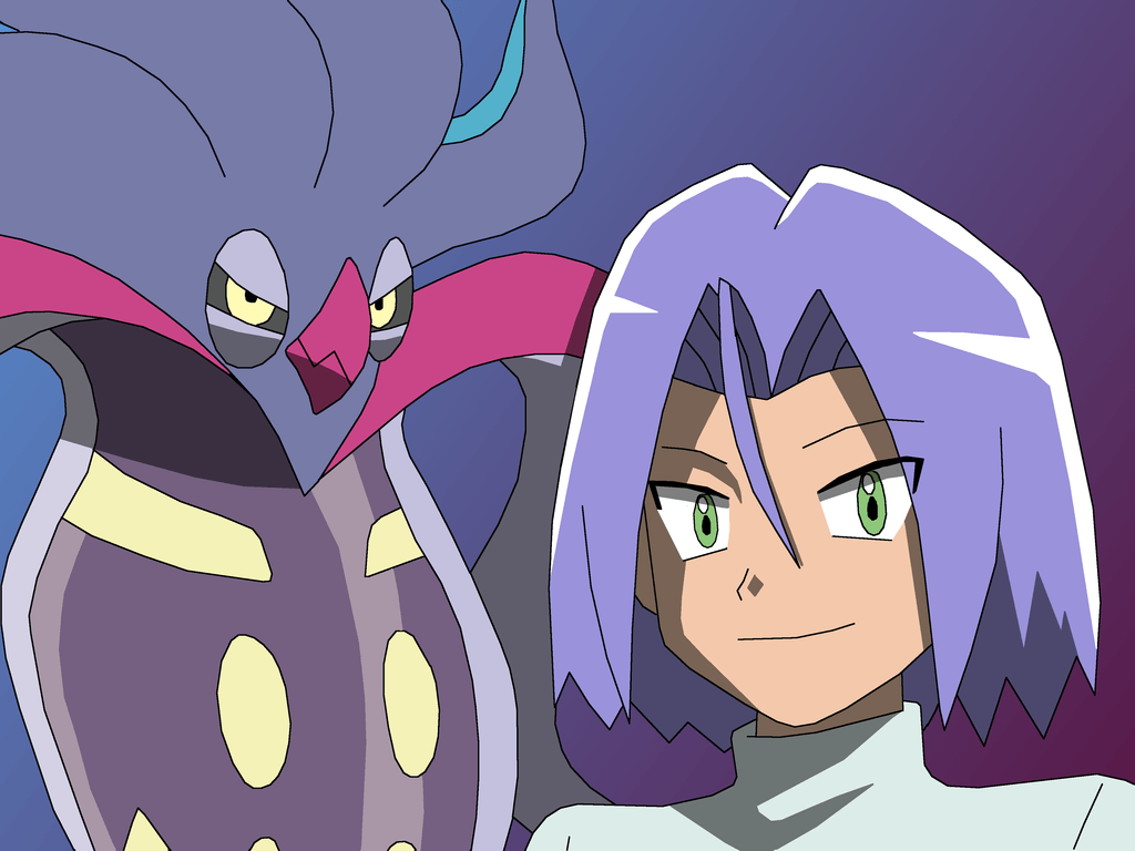 James and his evolved Malamar by PokemonXYLover