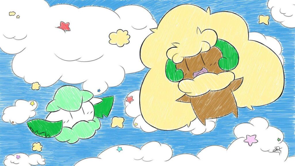 Whimsicott and Cottonee by FaXaNadu