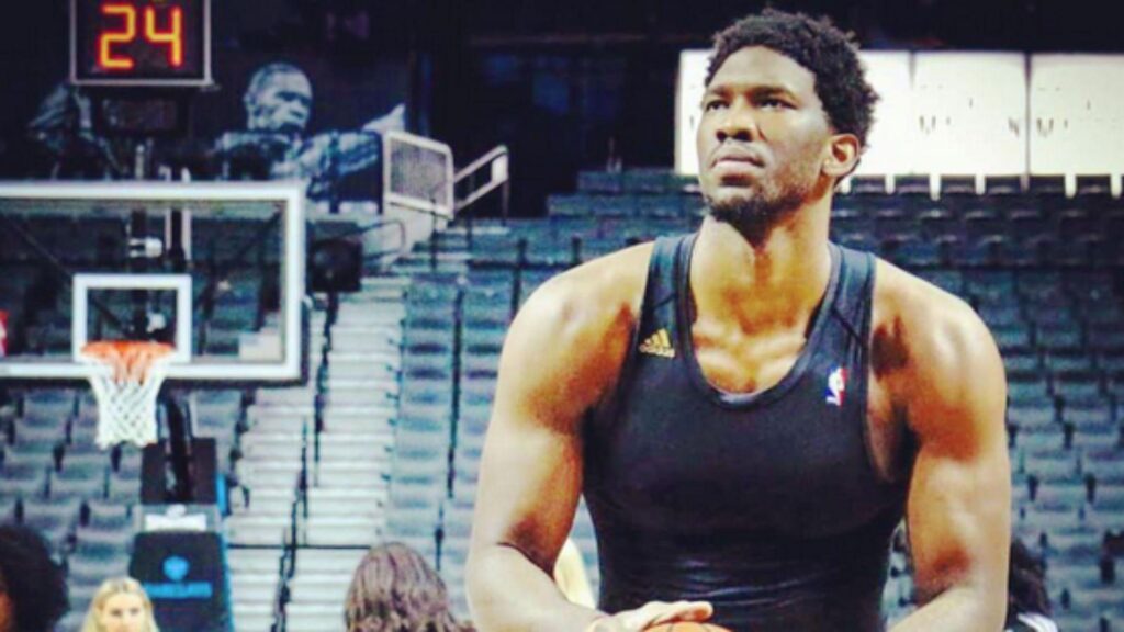 Joel Embiid definitely doesn’t weigh pounds anymore