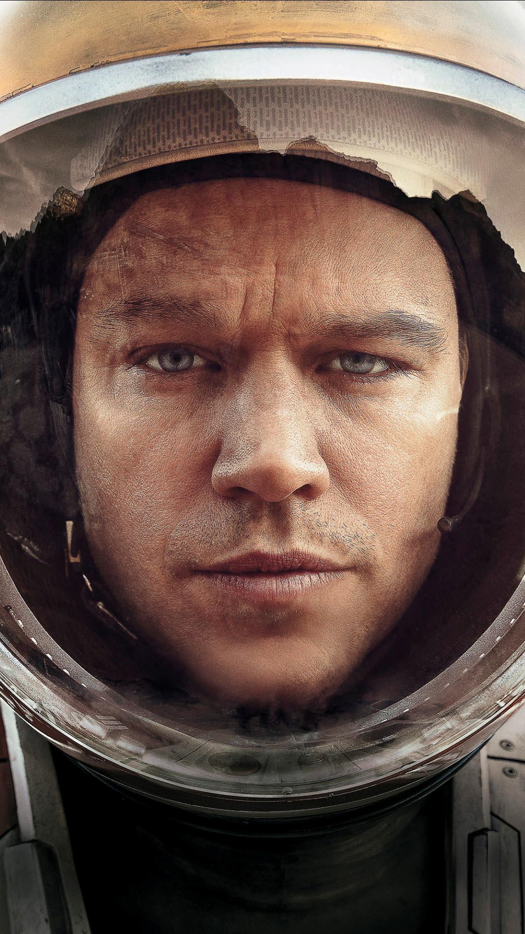 Matt Damon The Martian Helmet Android Wallpapers free download
