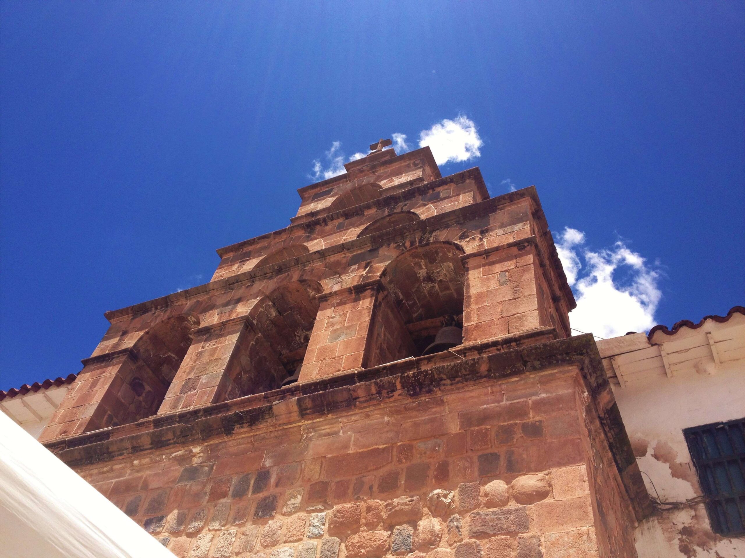 Church, cusco, dark blue, lord, peru, sky, sunny wallpapers and