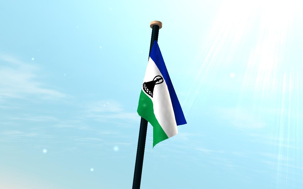 Lesotho Flag D Free Wallpapers for Android