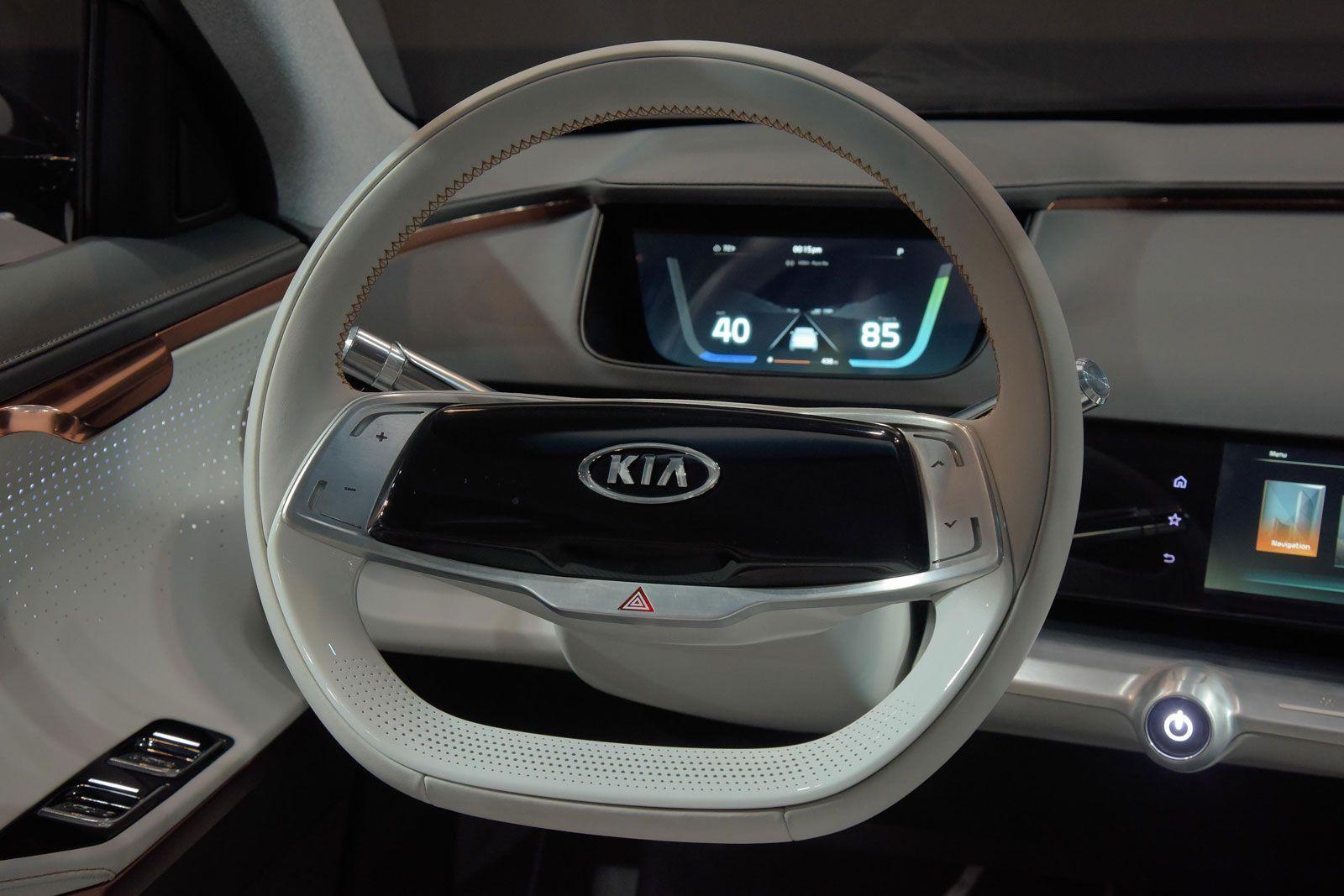 Kia Niro EV Concept Interior Steering Wheel