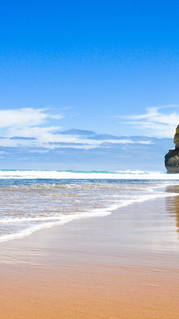 IPhone X k Wallpapers beach sand ocean blue