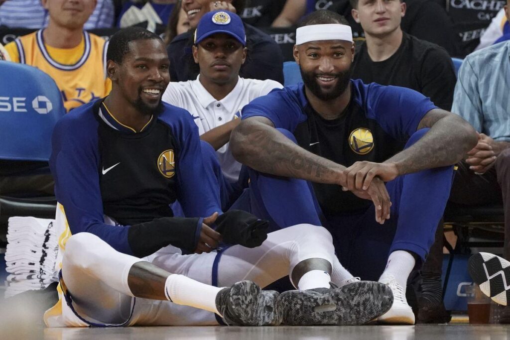 Highlights Warriors Kevin Durant and DeMarcus Cousins play one