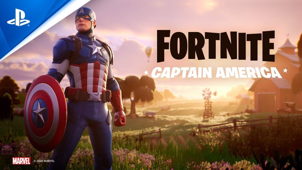 Captain America Fortnite wallpapers