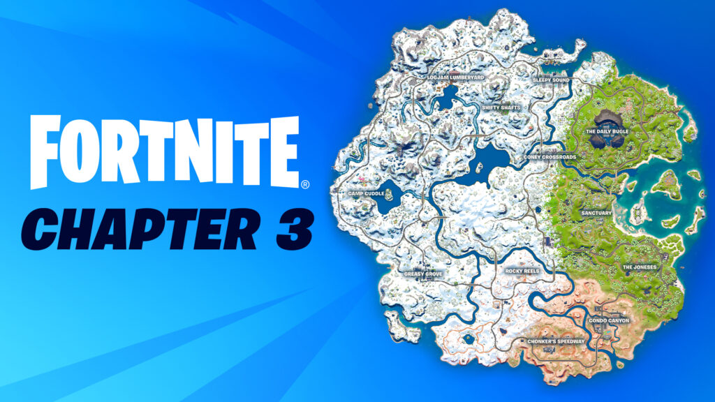 Fortnite Chapter , season map and POIs