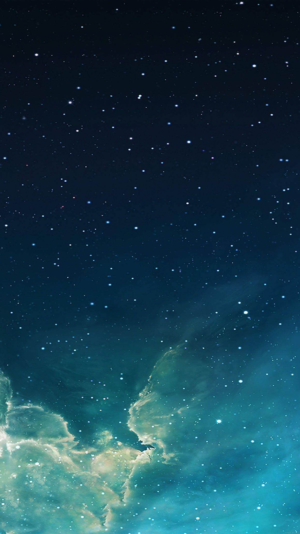 Wallpapers galaxy blue starry star sky iphone plus wallpapers