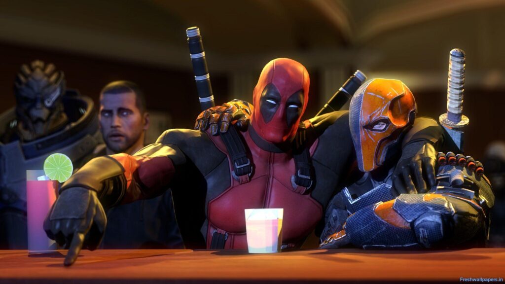 Deadpool with deadshot wallpapers