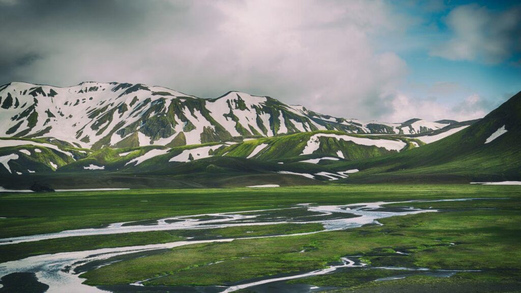 Wallpapers Iceland, Mountains, Snow, K, K, Nature,