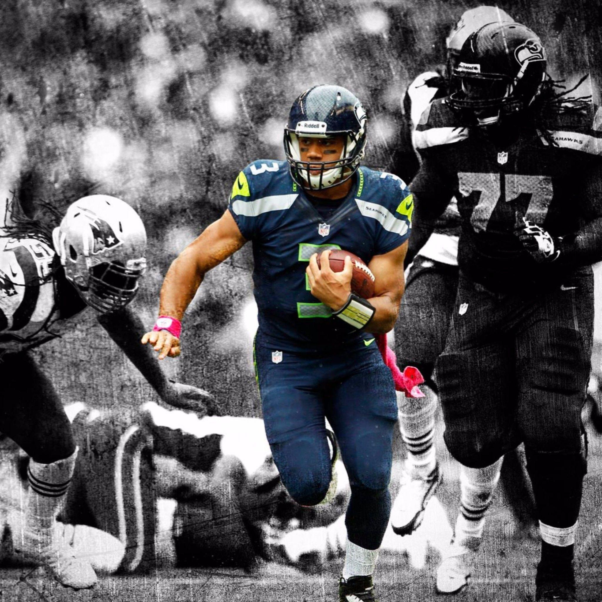 Black and White K Russell Wilson Wallpapers