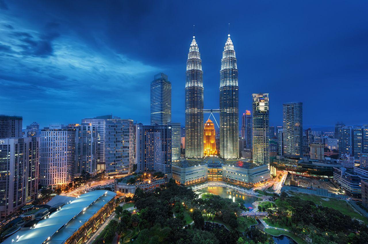 Wallpapers Kuala Lumpur Malaysia Night Skyscrapers Cities