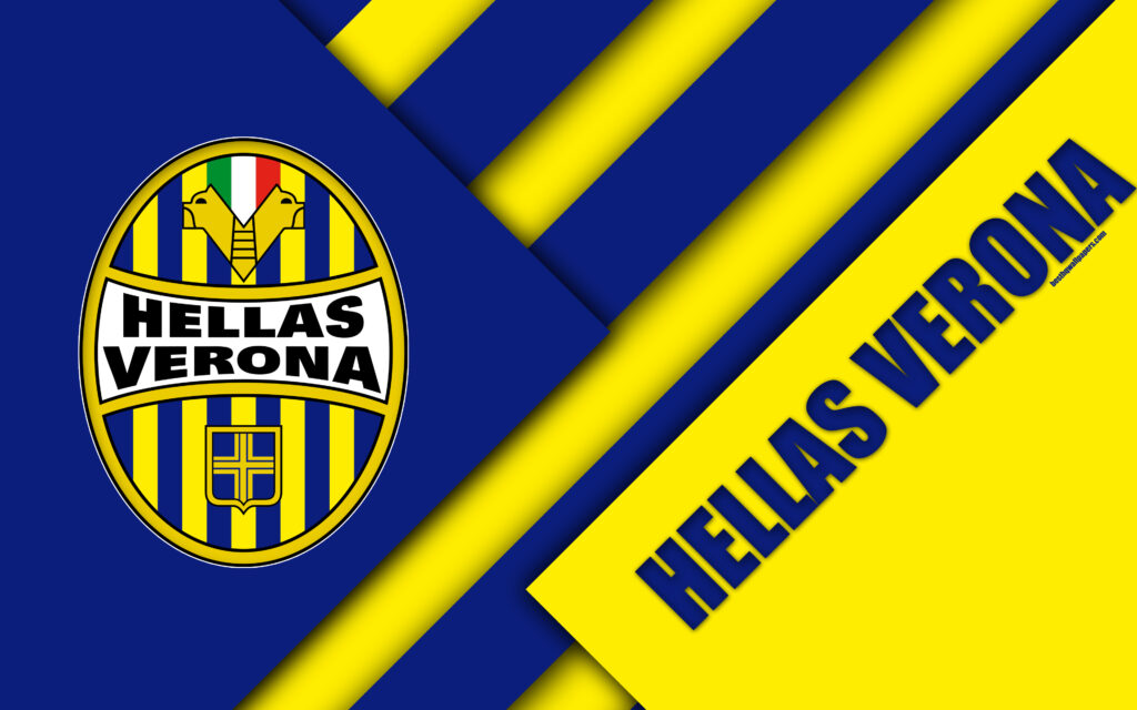 Download wallpapers Hellas Verona FC, logo, k, material design