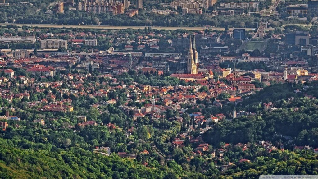 Panorama of Zagreb, Gornji grad i Novi Zagreb ❤ K 2K Desktop