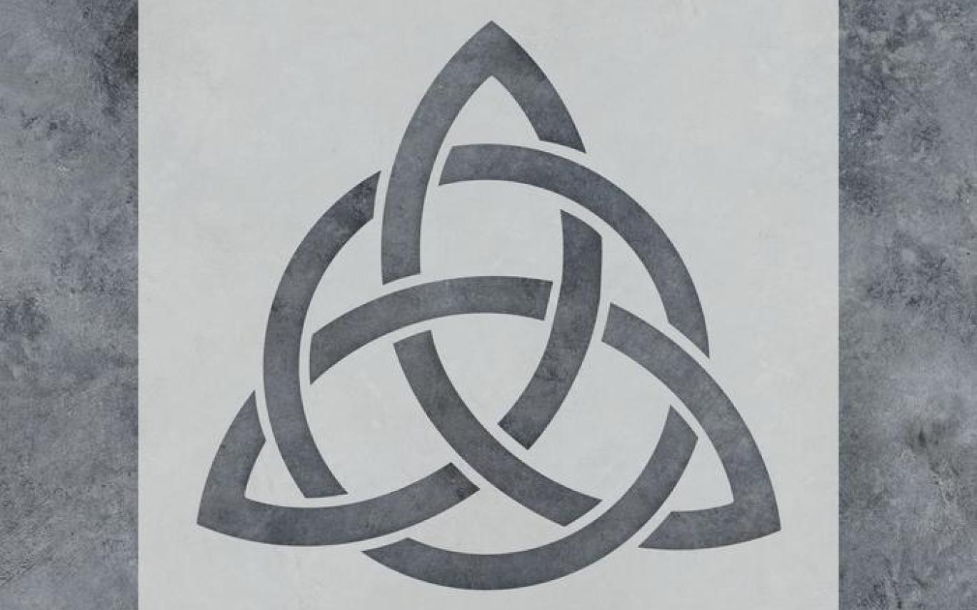 Celtic Triquetra Knot Stencil for Crafts & Walls Stencil Revolution