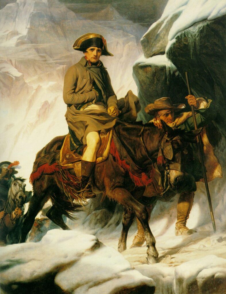 Napoleon Bonaparte I Wallpaper Napoelon crossing the Alps 2K wallpapers