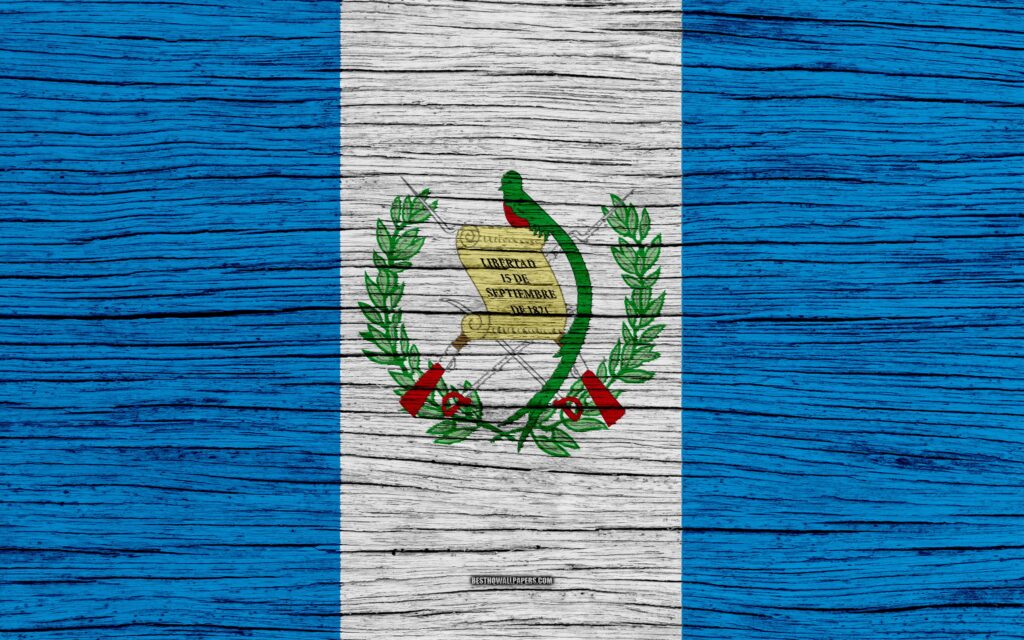 Download wallpapers Flag of Guatemala, k, North America, wooden