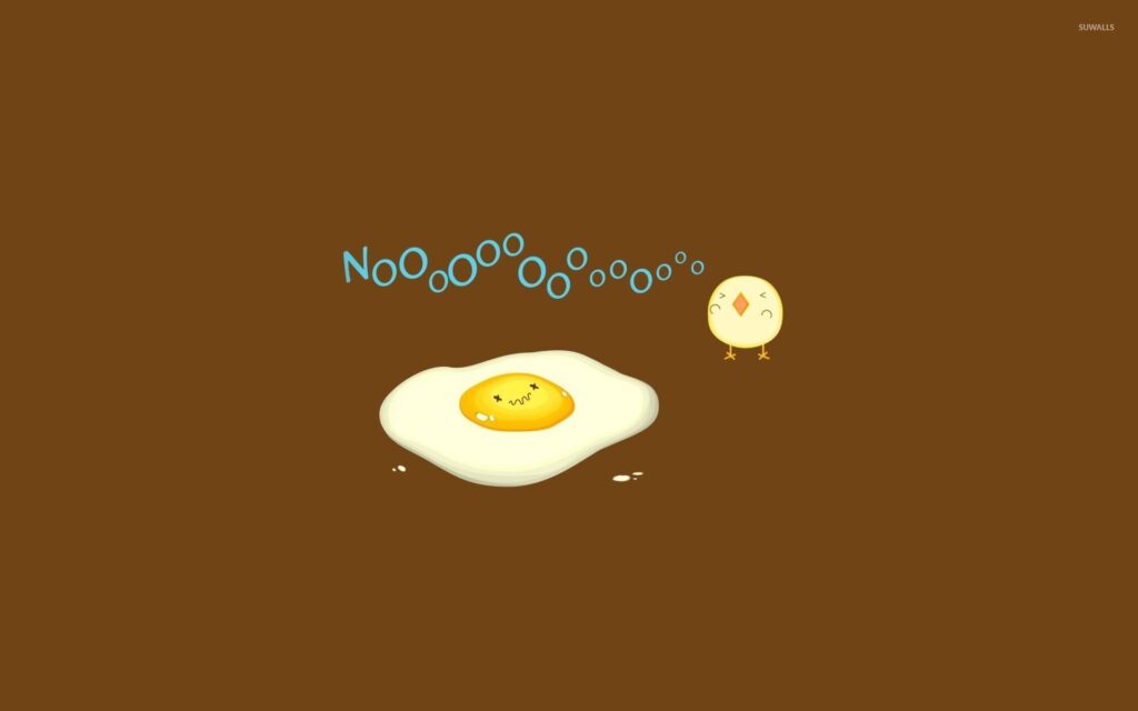 Chick and fried egg wallpapers