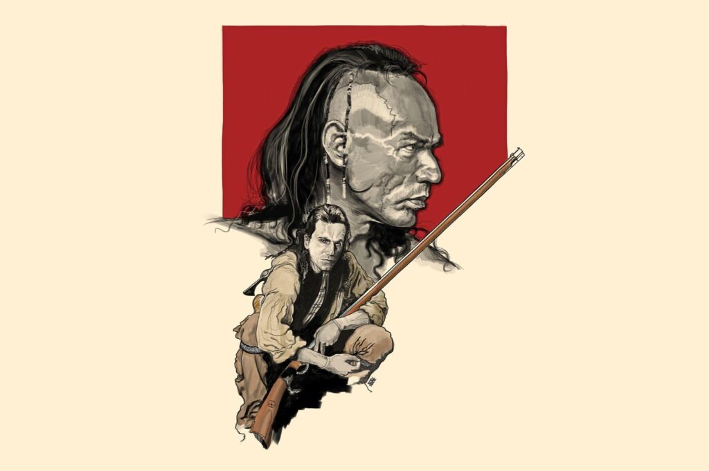 Photo Rifles Indians Man The Last of the Mohicans, Daniel Day