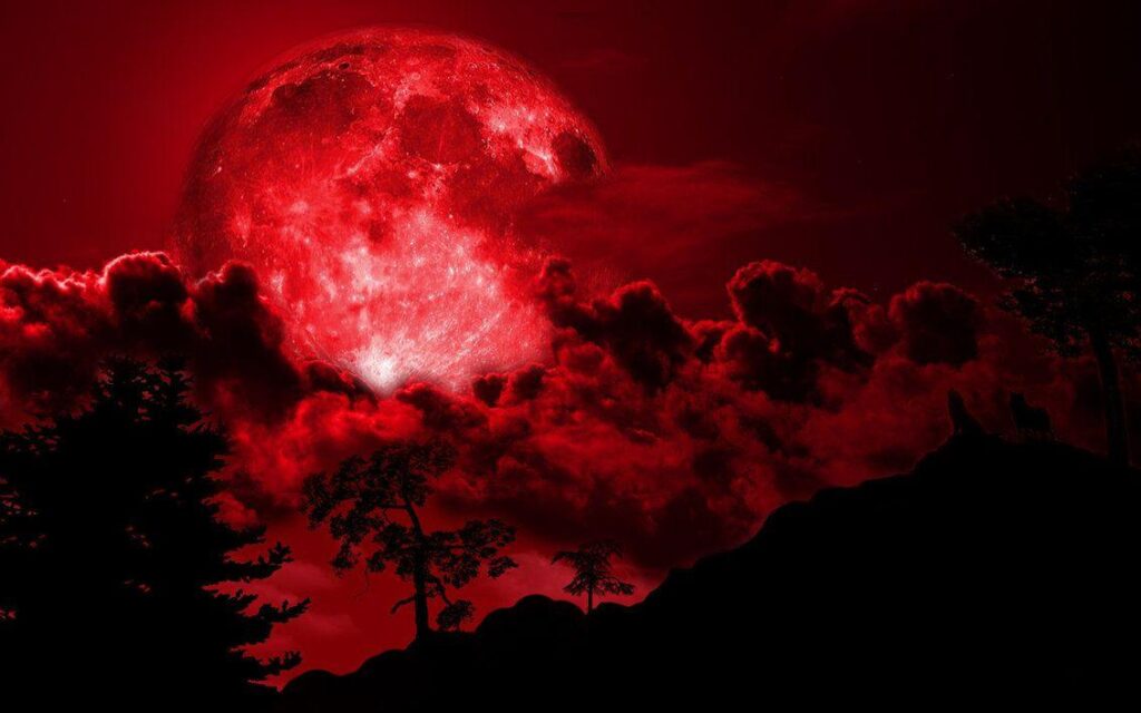Just howl Wallpaper it’s the blood moon 2K wallpapers and backgrounds