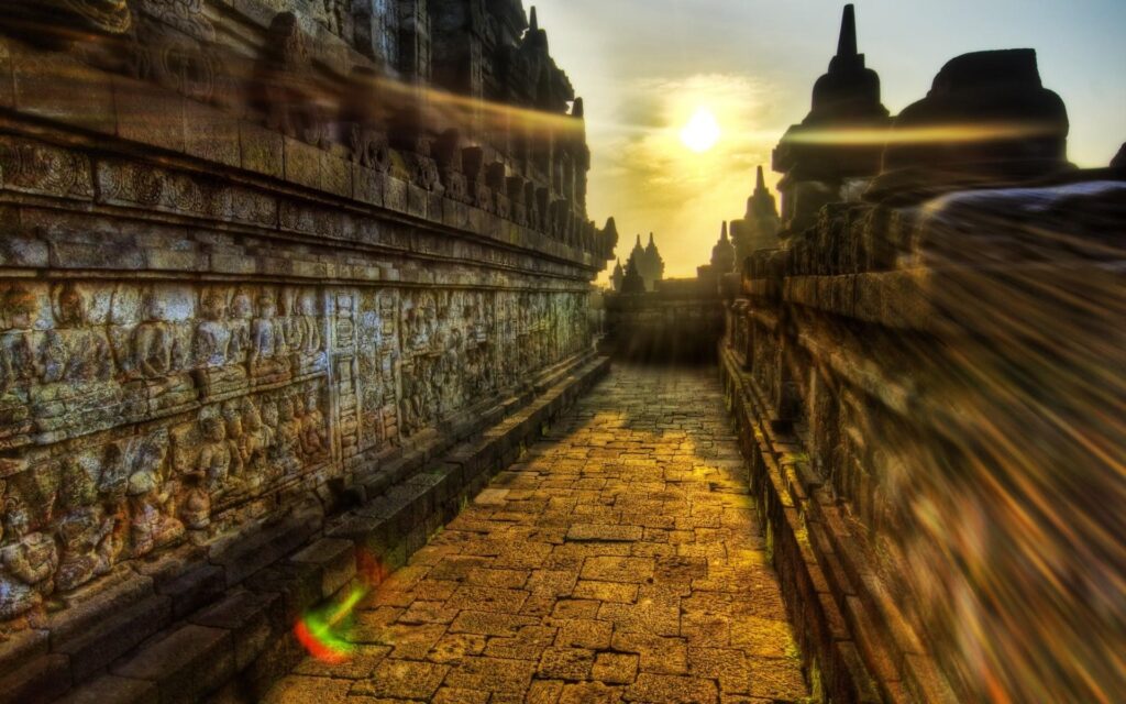 The Buddhist Temple Of Borobudur, Indonesia Android wallpapers for