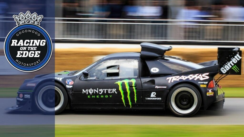 Hp Monster Ford RS attacks Goodwood