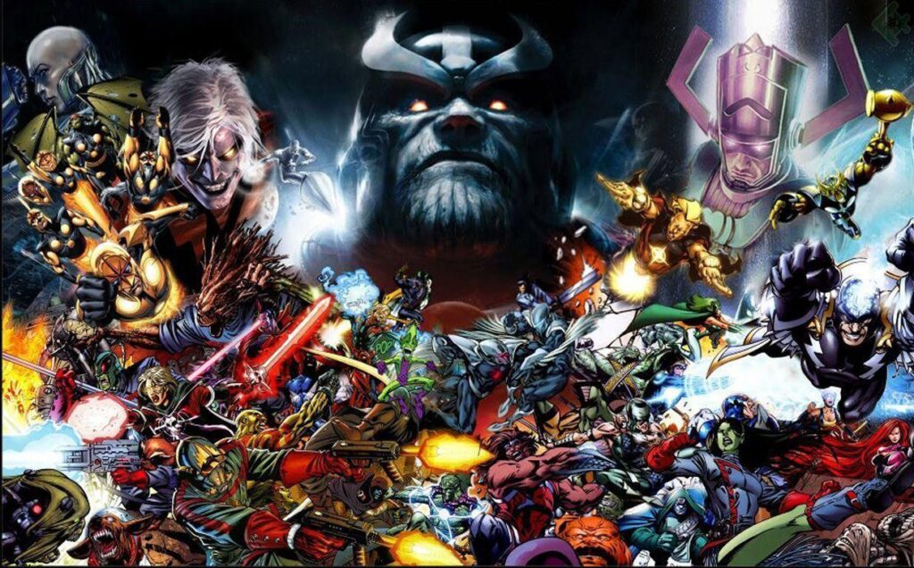 Cosmic War Galactus Nova Thanos Silver Surf 2K wallpapers