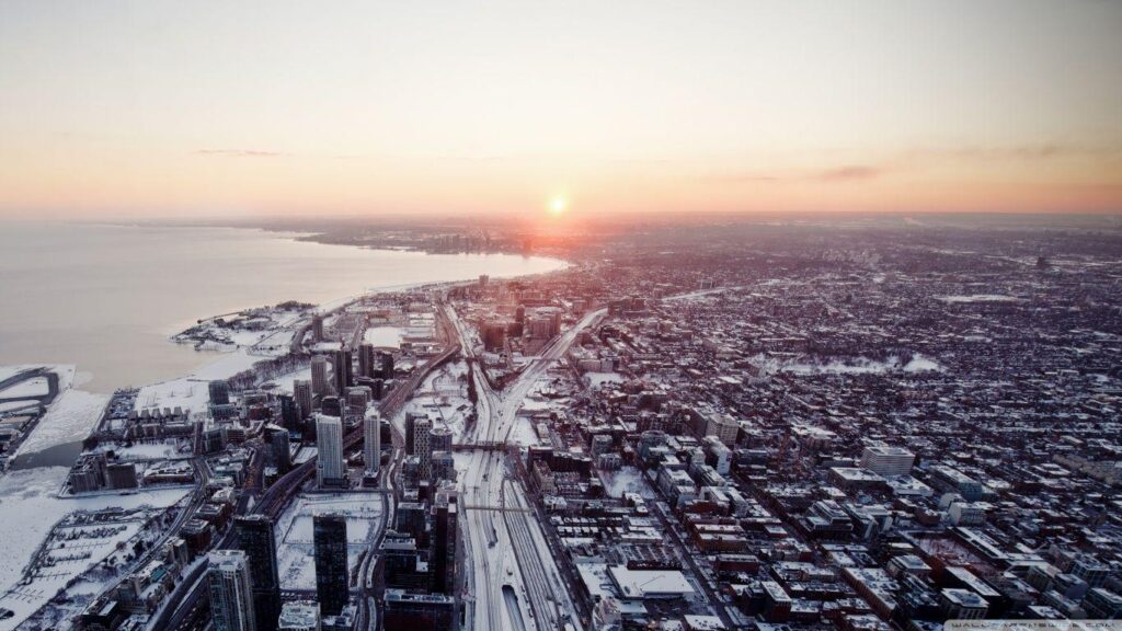 Aerial View Of Toronto City 2K desk 4K wallpapers Widescreen