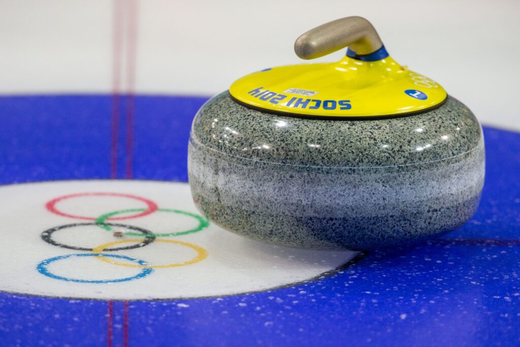 Stone for curling at the Olympics in Sochi wallpapers and Wallpaper
