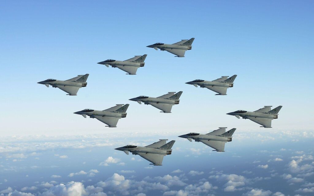 Jet Fighters Sky Formation Position 2K Wallpapers in HD