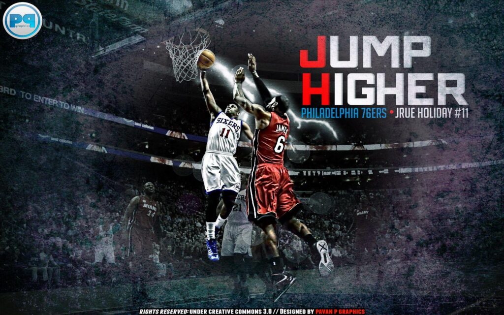 Jrue Holiday Dunk Over James × Wallpapers