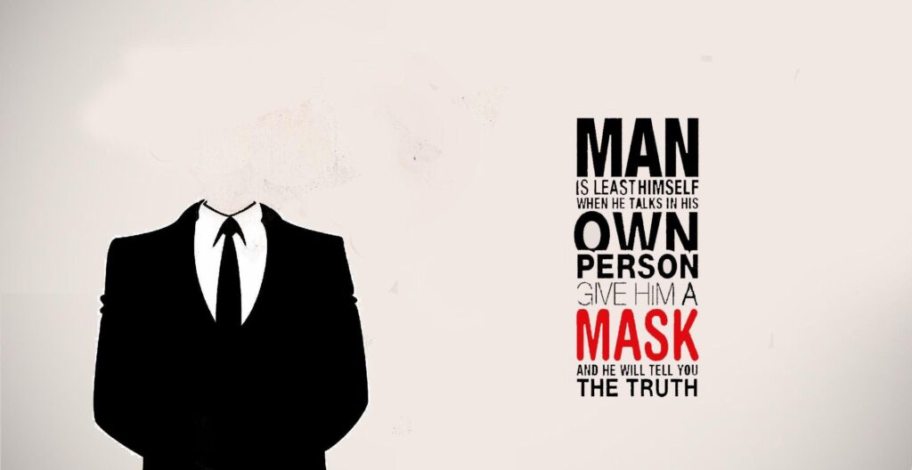 Anonymous wallpaper| Oscar Wilde quote
