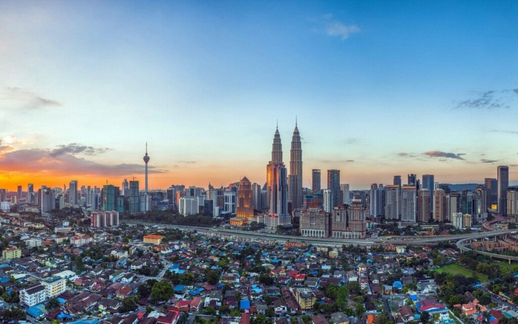 Cityscape, Building, Sunset, Malaysia, Petronas Towers, Kuala